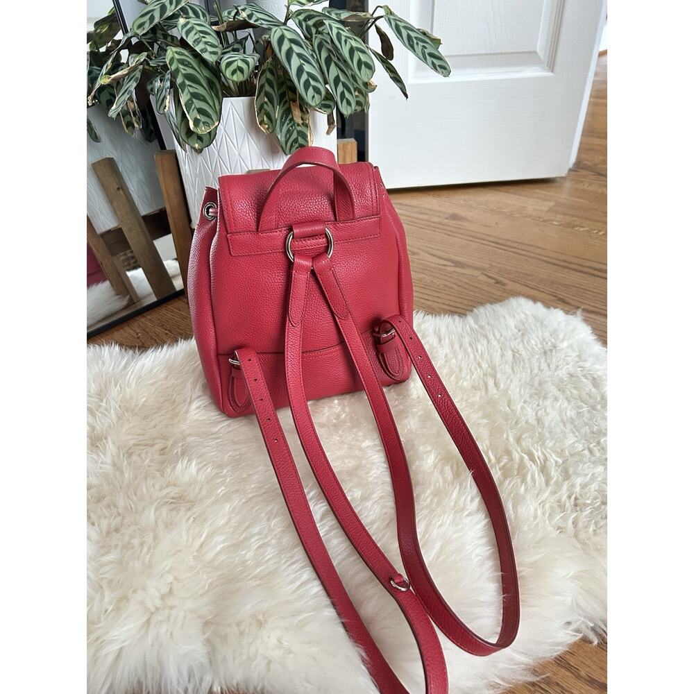 Coach Red backpack Mini Turnlock Rucksack - Picture 3 of 7
